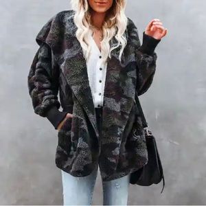 POCKETED CARDIGAN - CAMO